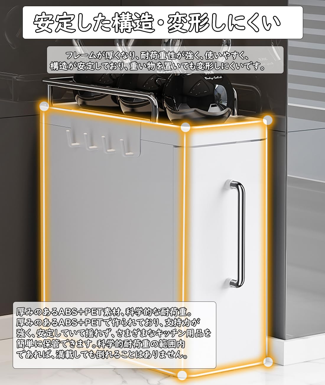 Amazon｜隠せる調味料ラック おしゃれ 調味料ラック 3段