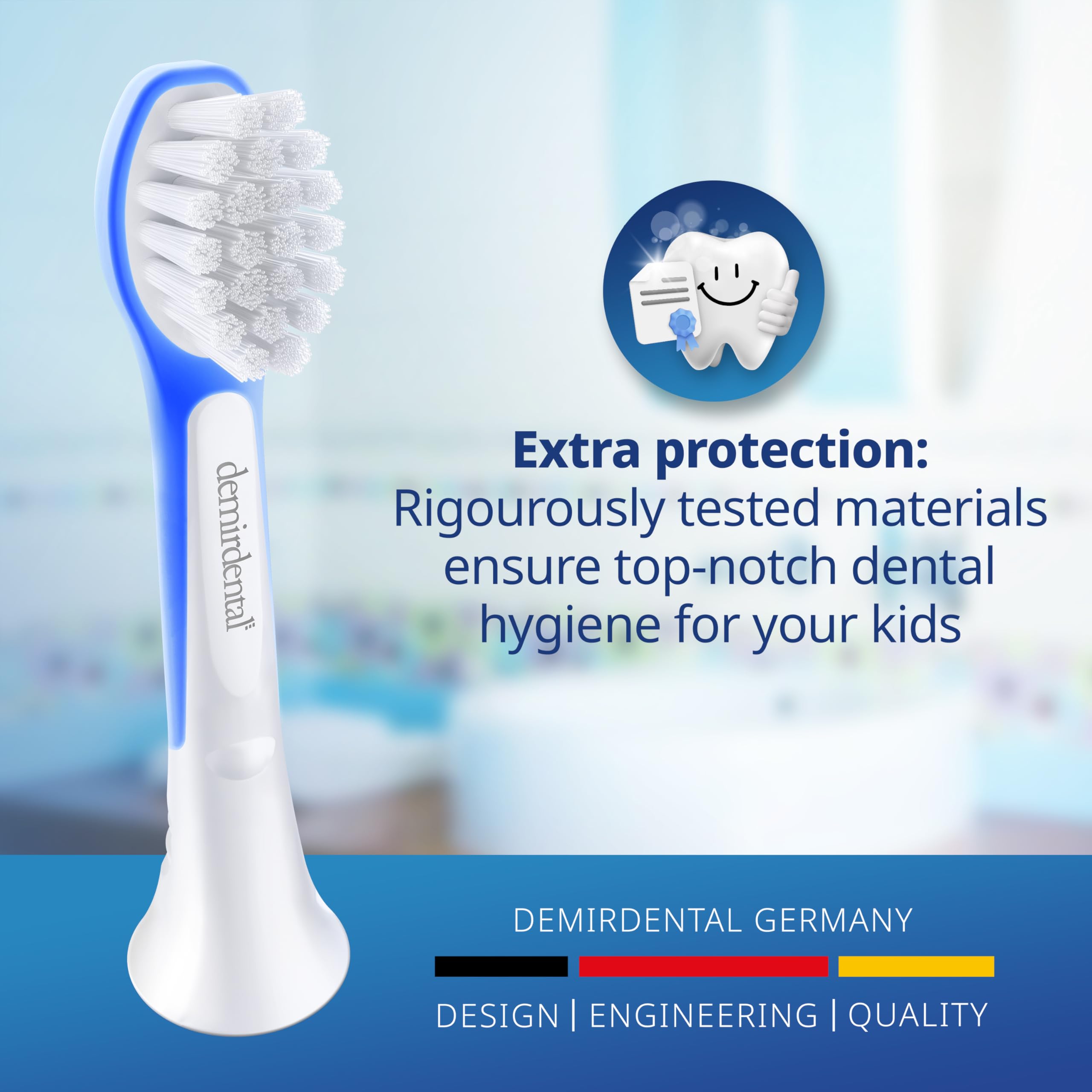 Confezione da 8 testine di ricambio compatibili con Sonicare Kids