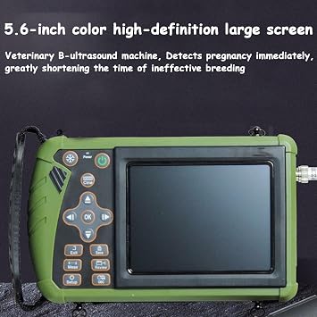 Portable HD Pregnancy Test Scanner Machine Portable Ultrasound Scanner Veterinary, Veterinary Diagnostic Ultrasound Scanner Machine for Farm Animals, Efficient Pig Goat Pregnancy Detection