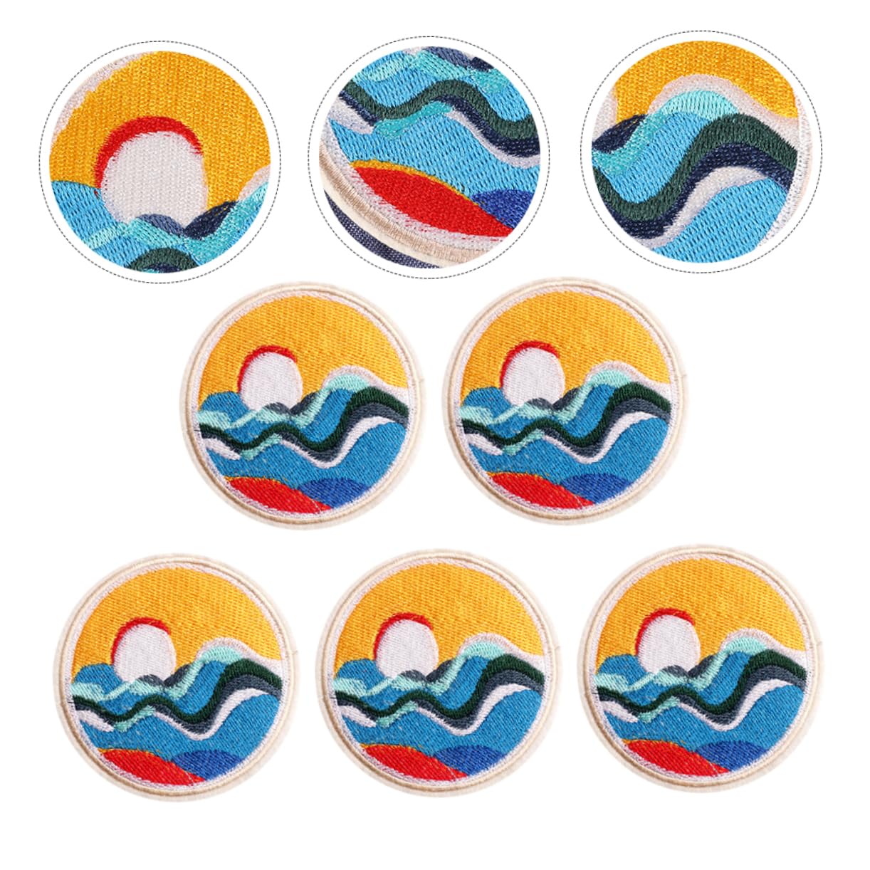 jojofuny 5 Set Toppe Ricamate Termoadesive Per Abbigliamento Patches Per Cucire E Applicare Su Borse E Scarpe Decorazioni Fatte Mano Per Riparazioni Vestiti E Accessori 5 Pezzi * 5