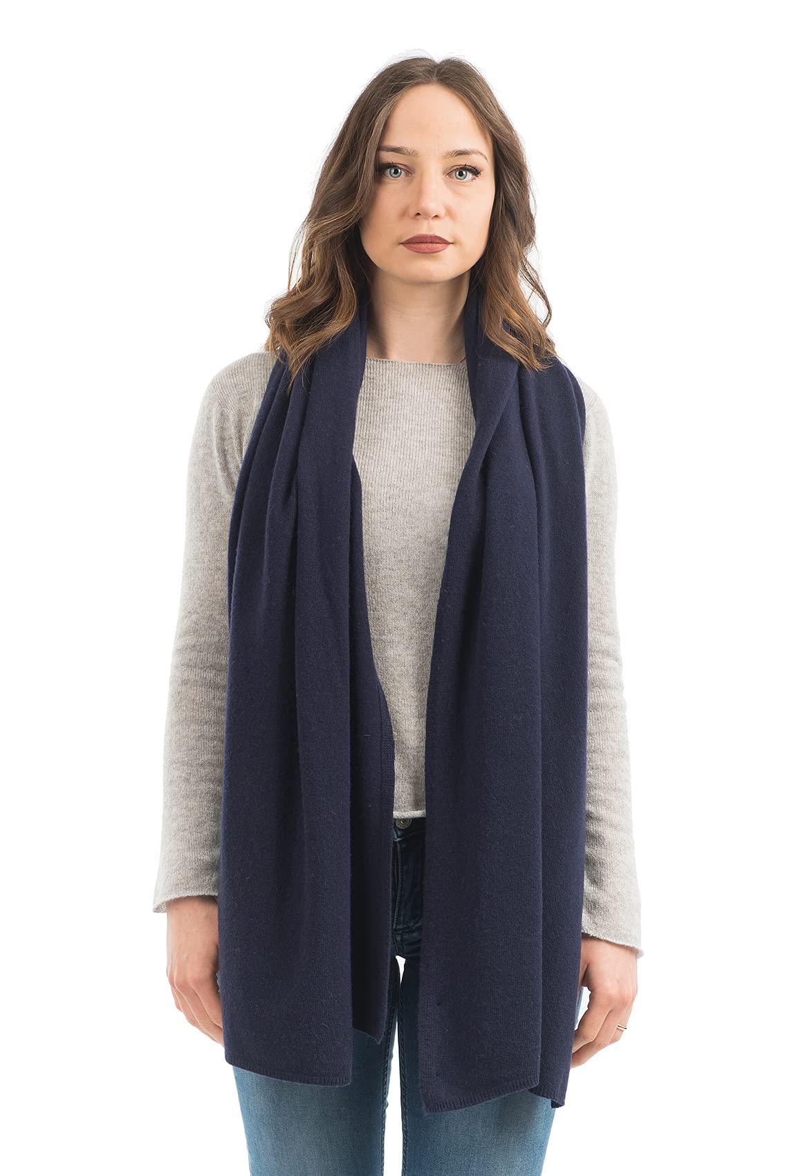 Dalle Piane Cashmere Elegancki Kobiety Wool Blend Stole