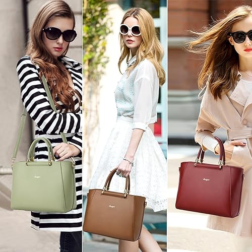 Miniatura 2 de Bolsos y monederos para mujer, bolso cruzado con asa superior para oficina, citas, viajes diarios Rojo oscuro