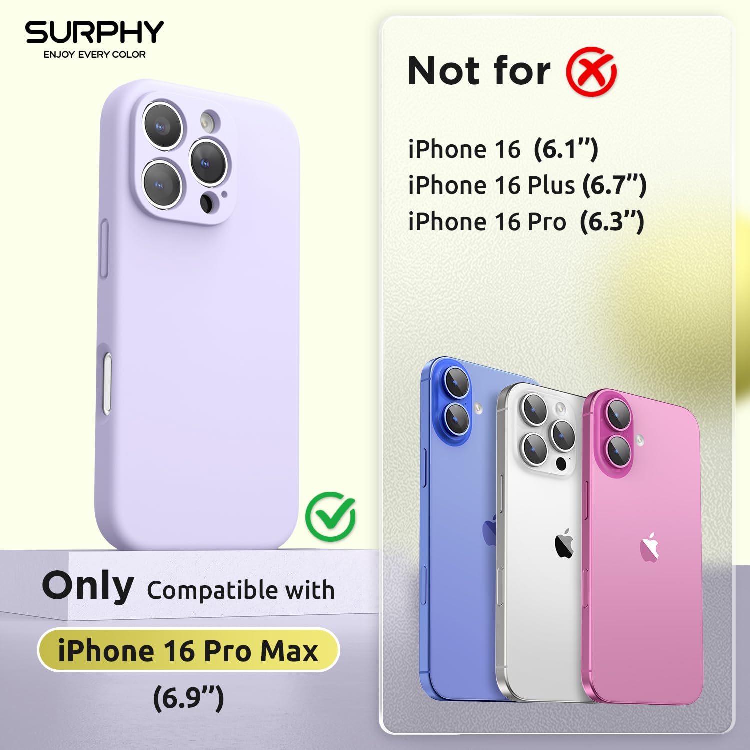 SURPHY Cover Magnetica Silicone per iPhone 15 pro con 2*Vetro Temperato(6.1''), Compatibile con MagSafe Accessori, Custodia per iPhone 15 pro Antiurto Protettiva Case, Blu inverno