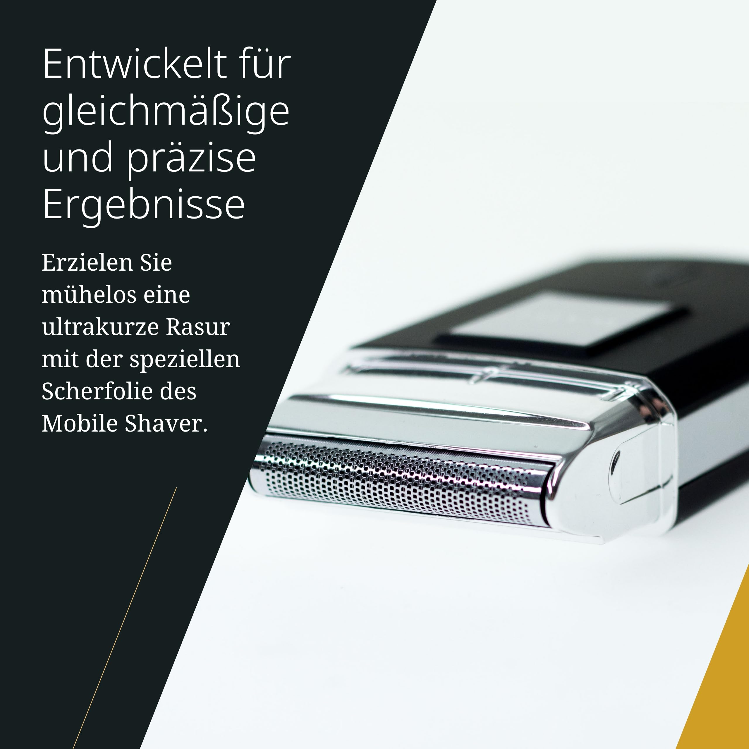 Wahl Mobile Shaver – Kabelloser Elektrorasierer mit Reiseetui – Flexible Scherfolie für eine besonders gründliche Rasur
