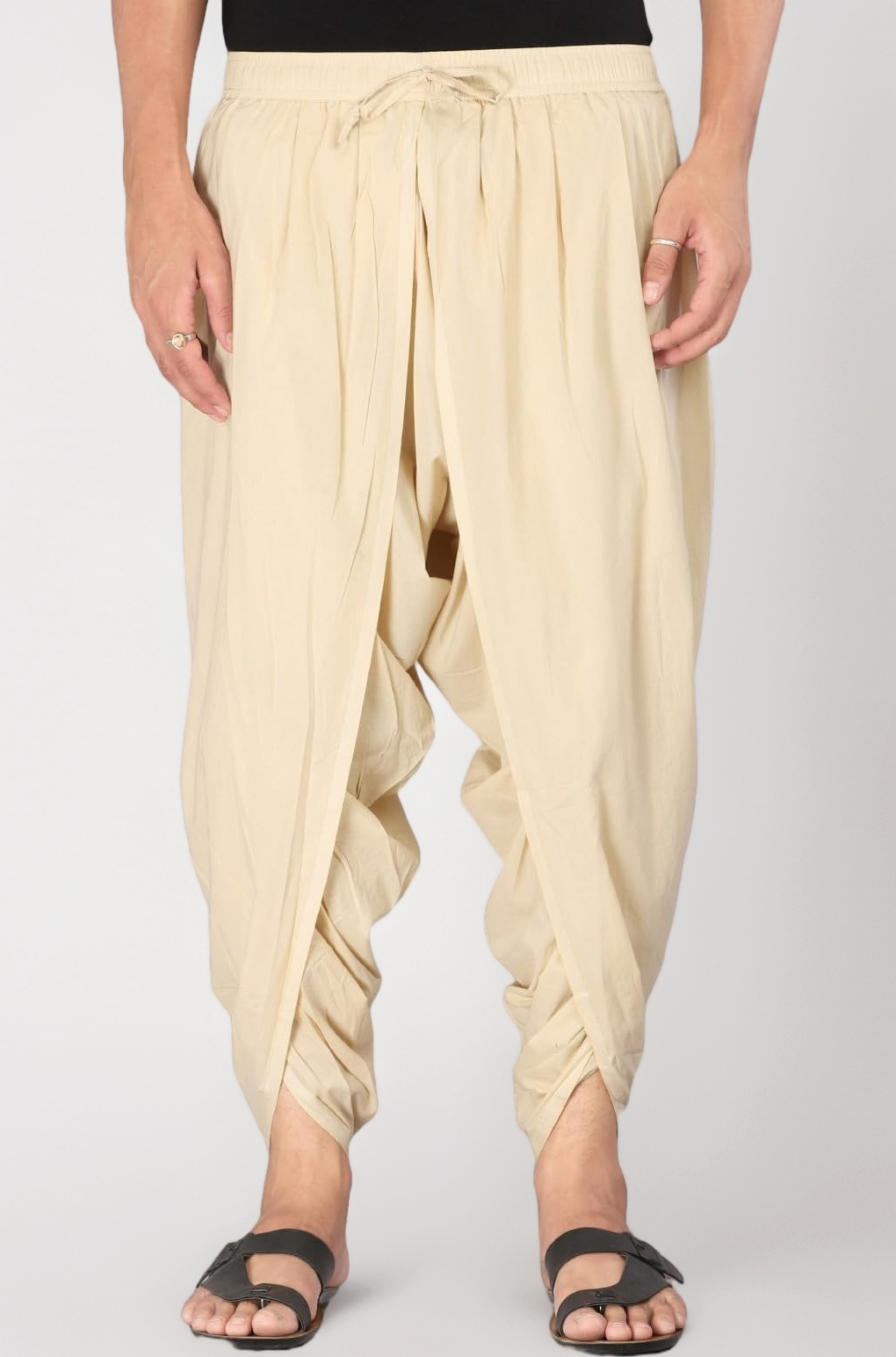 Men's Solid 100% Cotton Dhoti Pants - D100A