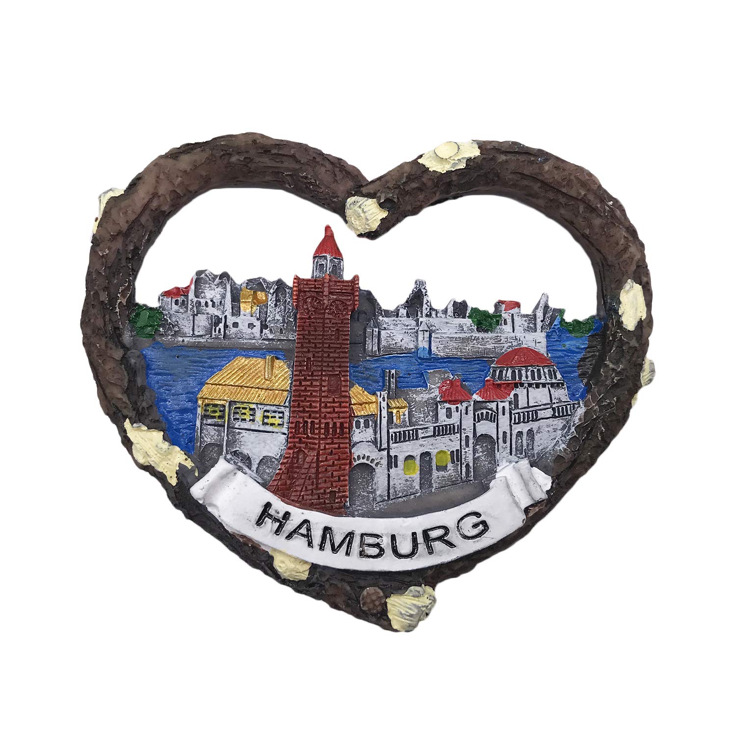 Wedarego Hamburg Germany 3D Refrigerator Fridge Magnet Tourist Souvenirs Resin Magnetic Stickers Home & Kitchen Decoration From Travel Gift