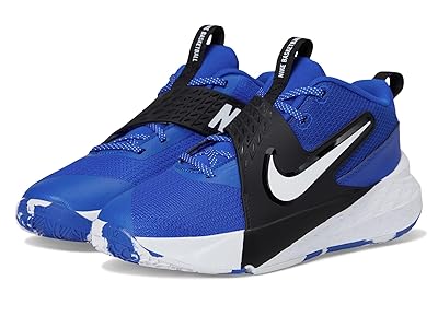 Nike Kids Team Hustle D 12 (big Kid) Kids Shoes Game Royal/White/Black : 5 Big Kid M, Textile