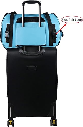 Miniatura 5 de EliteField Transportador suave para mascotas (aprobado por aerolínea) Bolsa de viaje para perro, cachorro, gato, de lados suaves (XL 21 pulgadas de