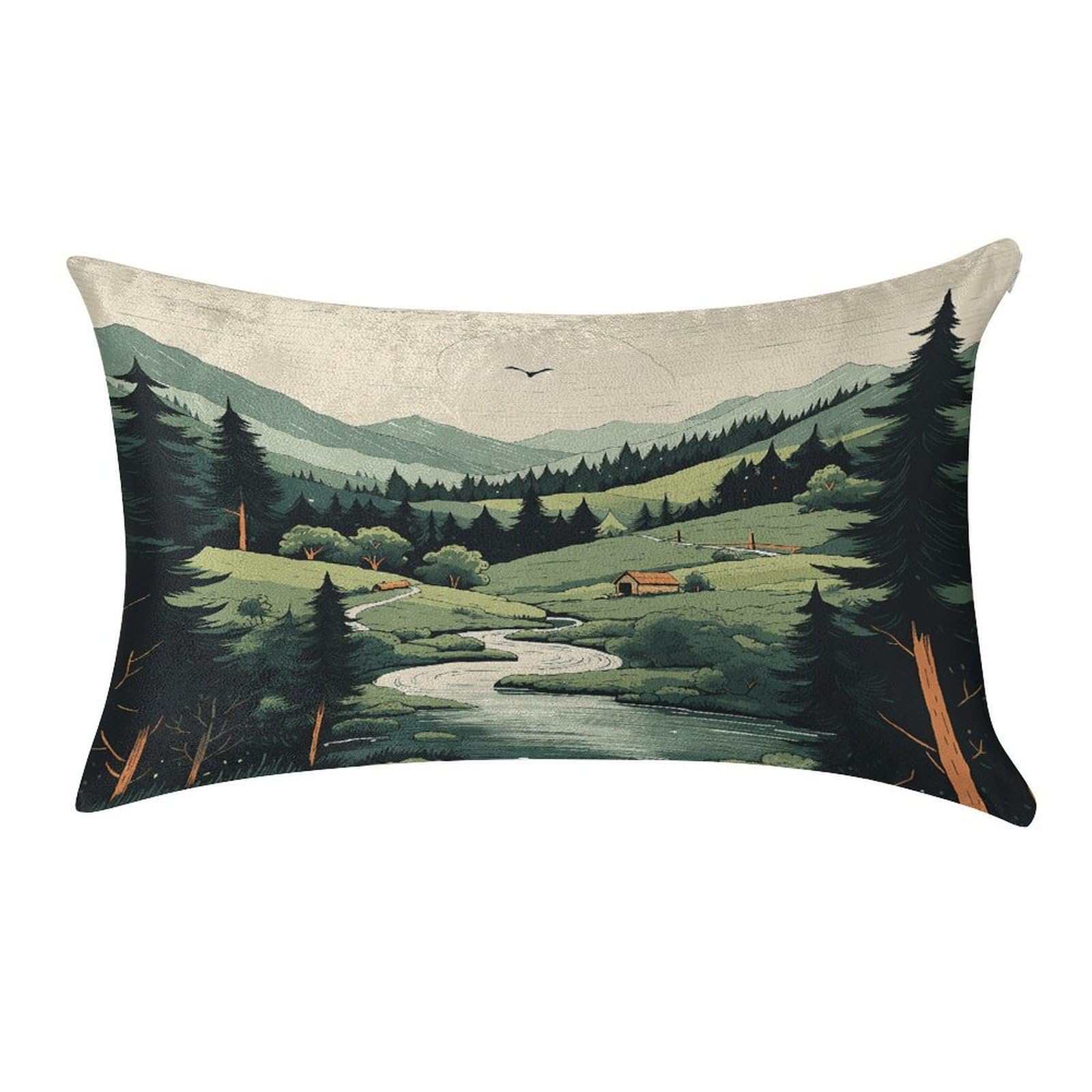 Fekiloot Style Outdoor Landscape Pillow Covers Home Decor Pillow Cases