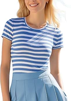 Tシャツ・カットソー SATUR All Day Basic Stripe Short Sleeve T-Shirt Blue MUSINSA | SATUR All Day Color Stripe Short Sleeve T-shirt Navy