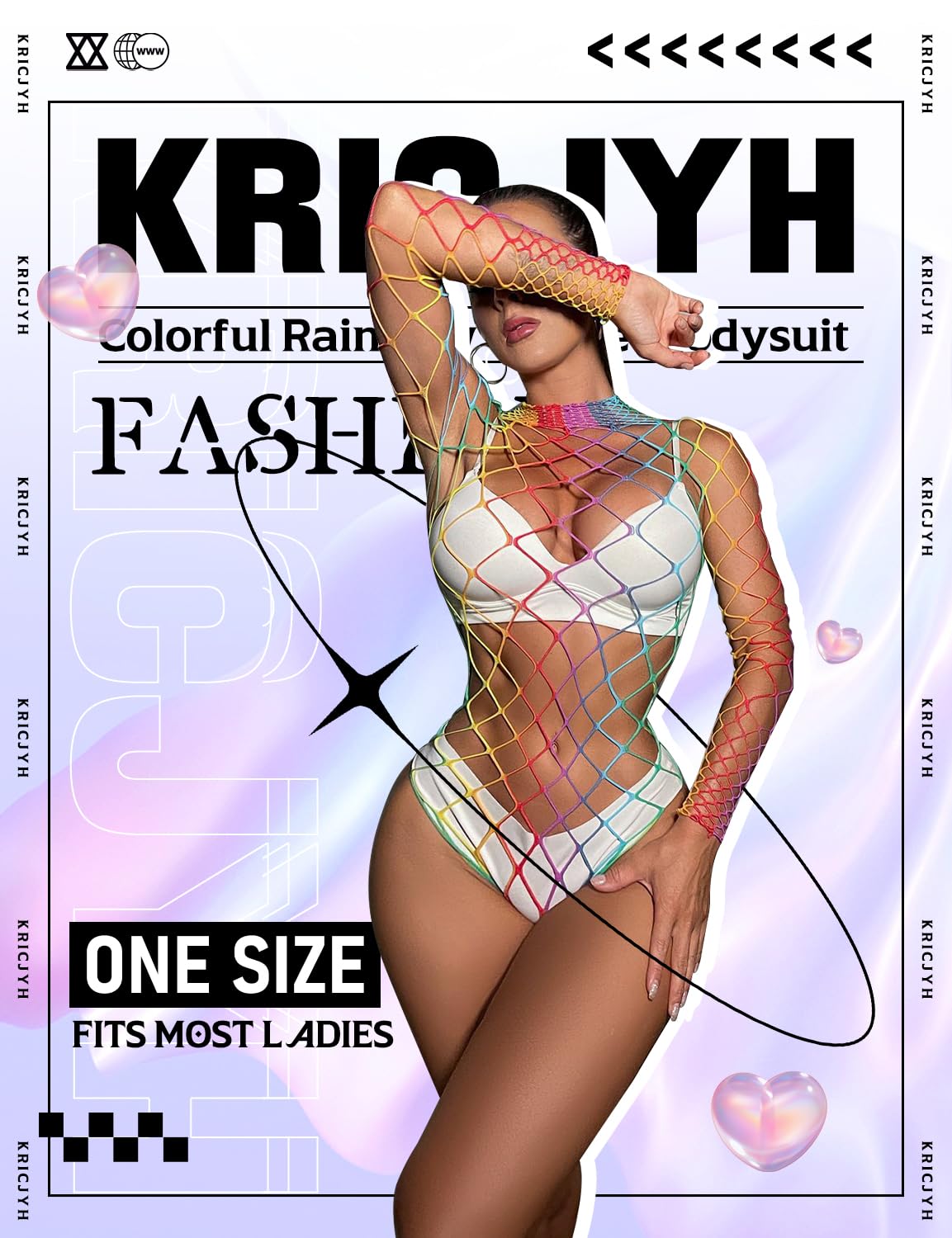 KRICJYH Lingerie for Women Sexy Bodysuit Fishnet Sparkle Rhinestone Teddy One Piece Babydoll Stripper Outfits Exotic