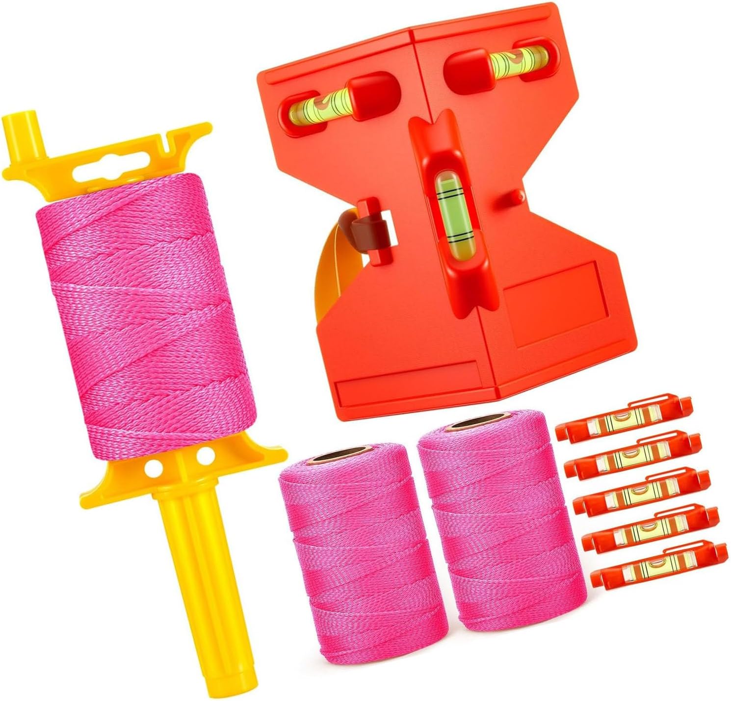 Construction Line String Set with Post for Precise Wallpaper Alignment and Building Projects