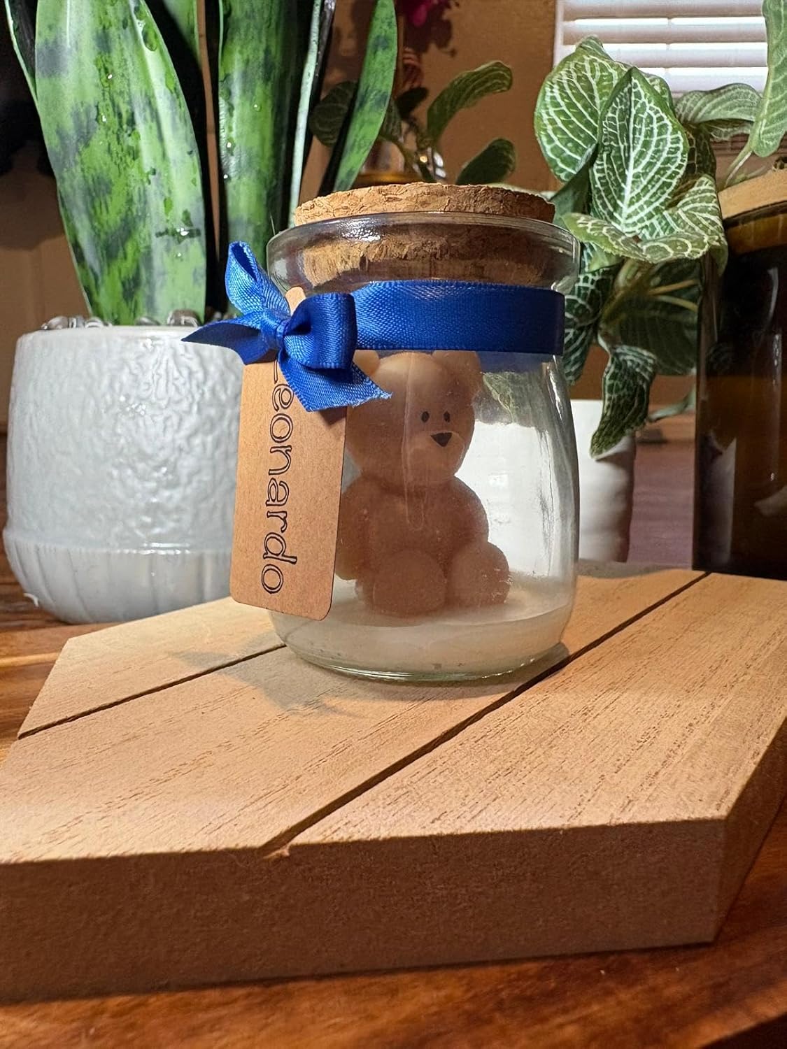 Set of 20 Bear Candles in A Glass JAR with Delicious ESSENCES, Ideal to GIVE AS A Souvenir.