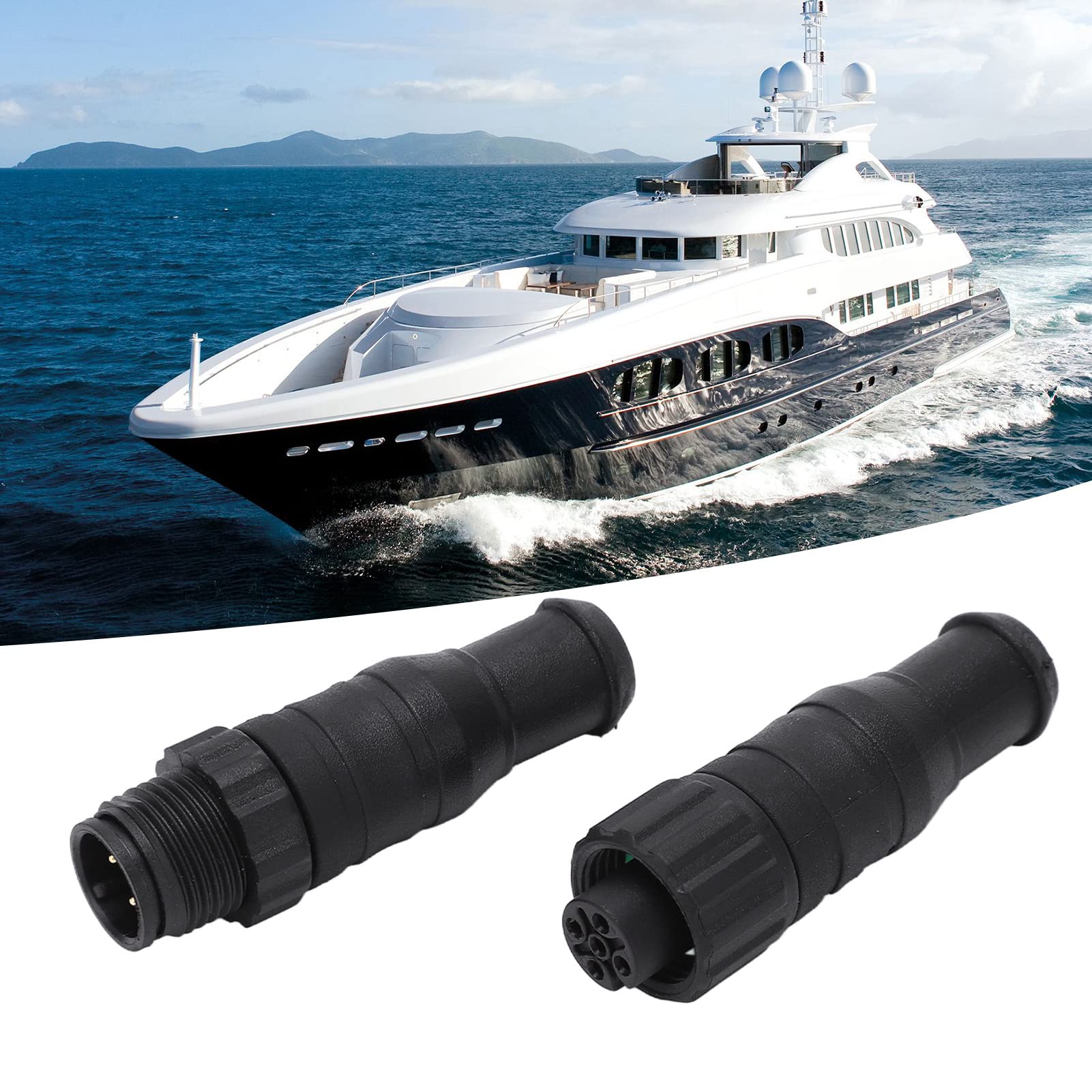 NMEA 2000 terminadores set 2pcs resistencia terminal marino IP67 M12 5 PIN compatible Lowrance Simrad