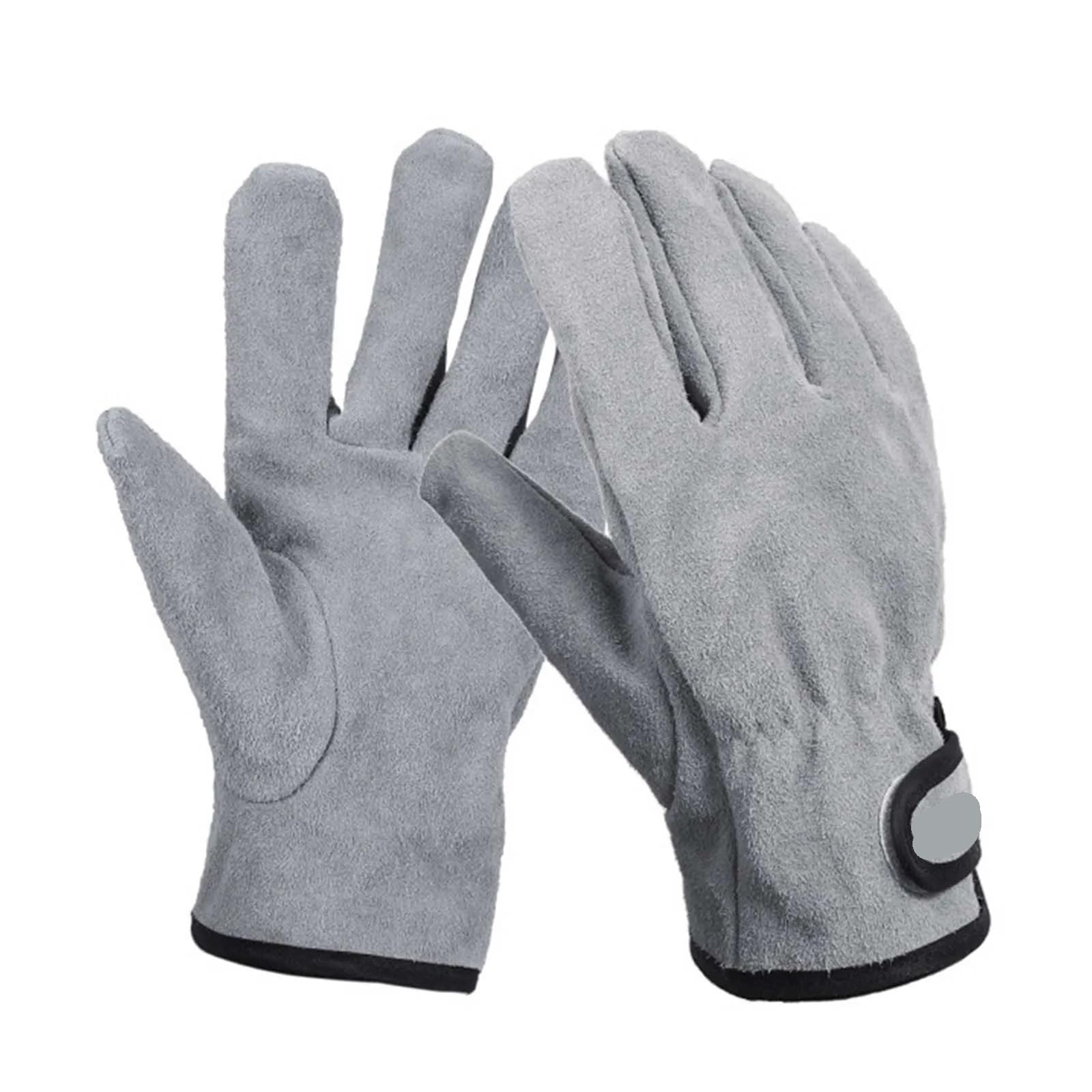 Guantes Barbacoa Guantes de Barbacoa for Parrilla al Aire Libre, Guantes Resistentes al Calor for Parrilla de Barbacoa for jardín, Barbacoa, Camping, Picnic(Silver Grey)