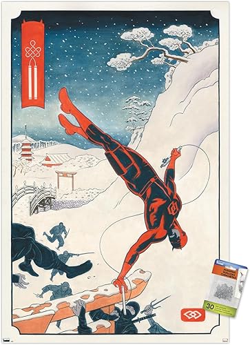 Miniatura 7 de Trends International Marvel Comics Daredevil - Póster de pared Ninja con pasadores