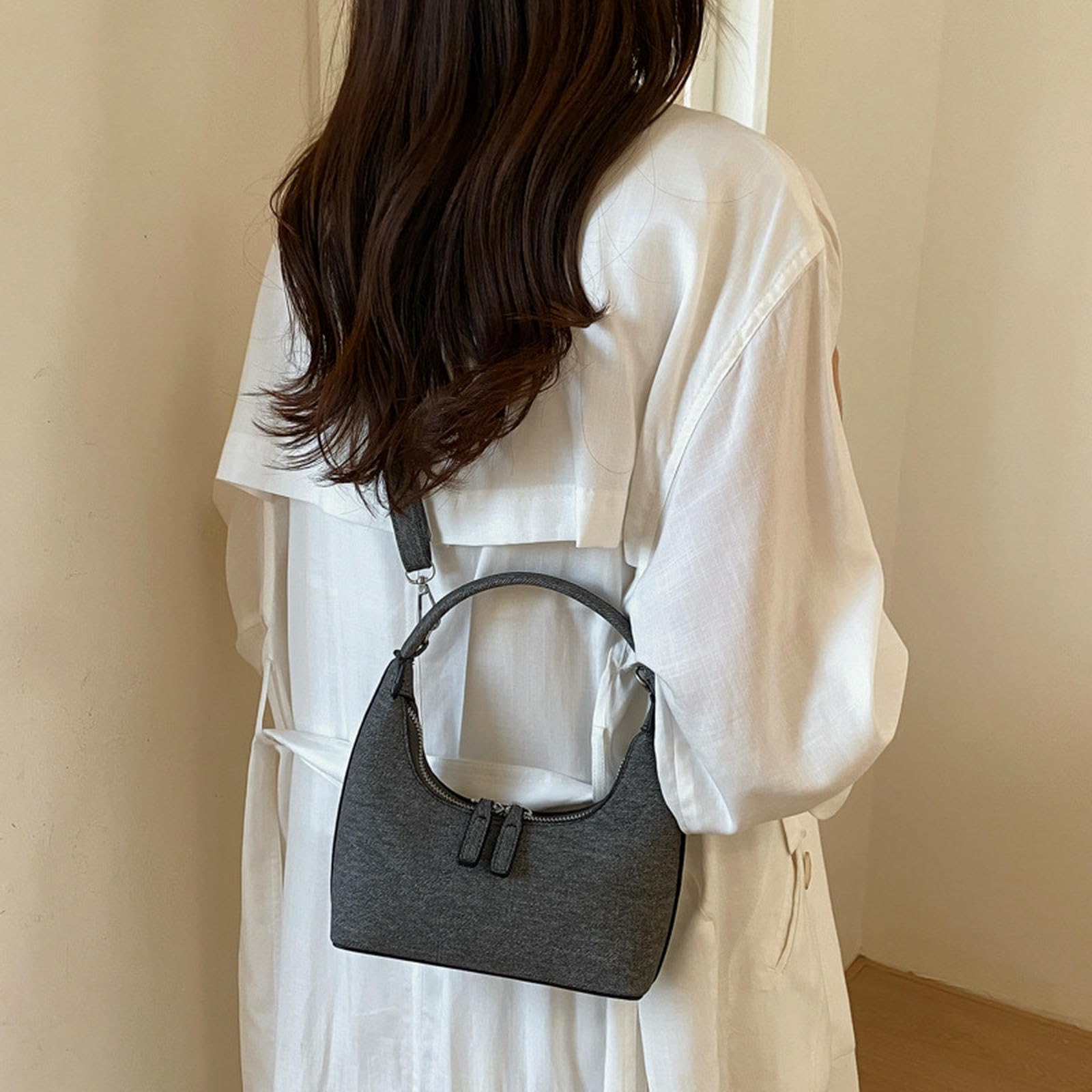 Borse da Donna Borsa A Tracolla/A Spalla da Donna in Denim Stile retrò, Casual, con Tracolla Regolabile.