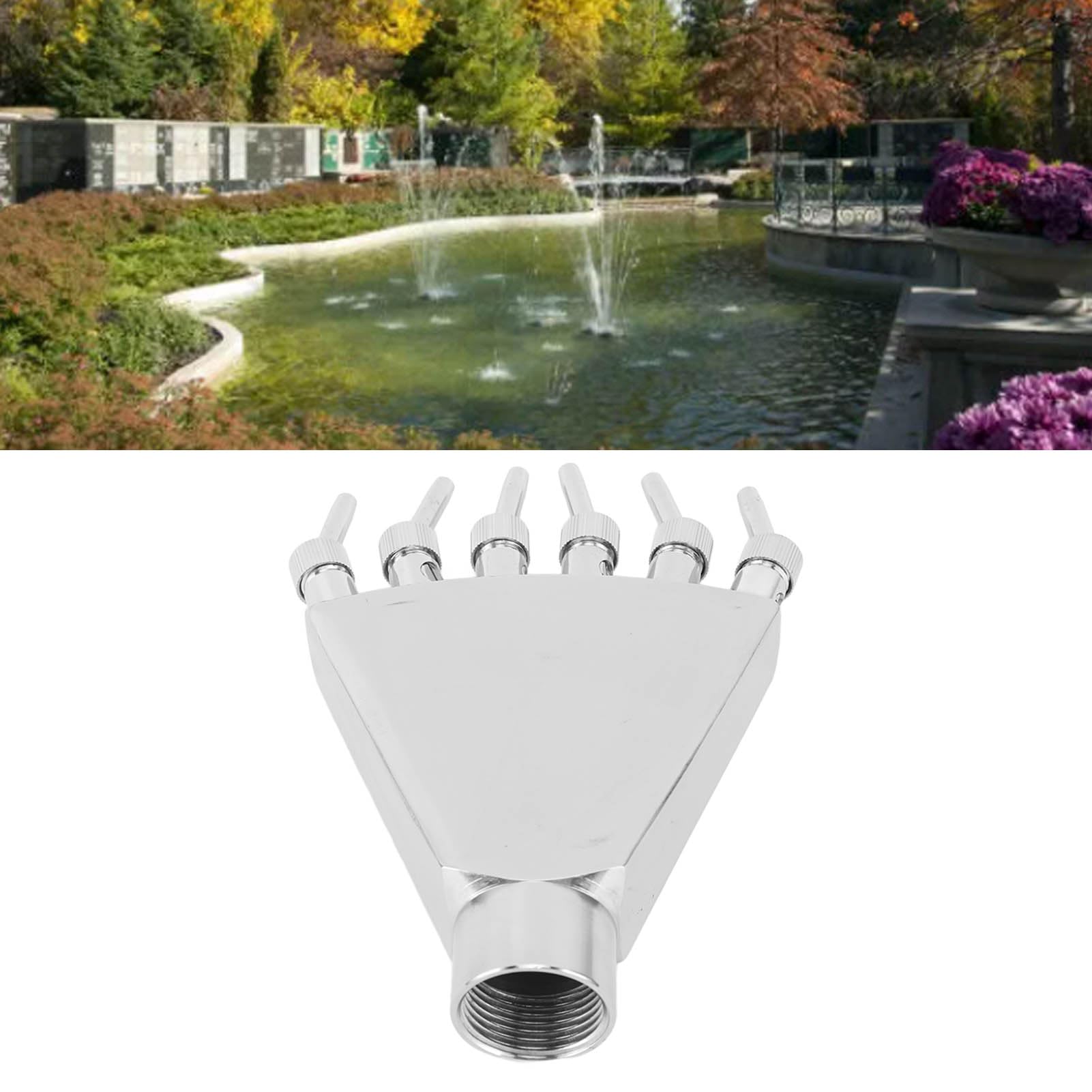 TANIQIACA Adjustable Stainless Steel Fountain Nozzle for Garden and Commercial Use