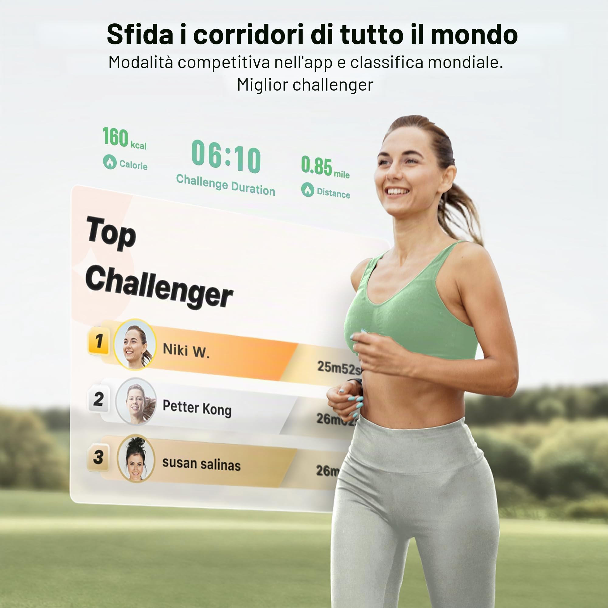 UREVO Tappetino da corsa pieghevole con APP,3 in 1 tappetino elettrico da passeggio 1 – 10 km/h, doppio ammortamento, con display a LED e telecomando Walking Pad pieghevole per ufficio e casa