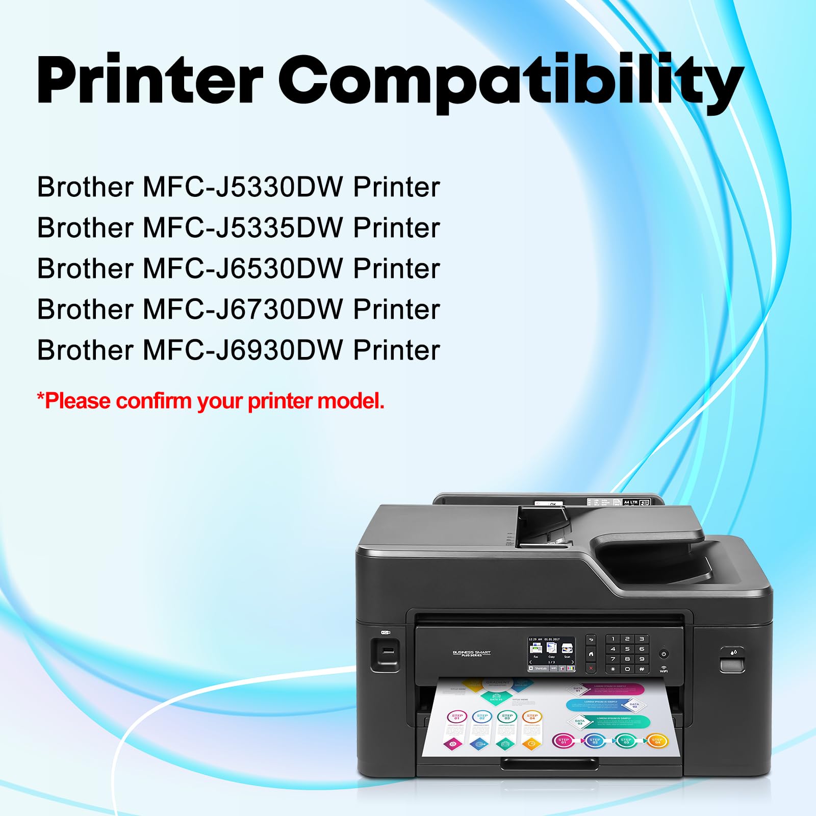 MTGUIWF Tintenpatronen Set - Kompatibel Mit Brother MFC Druckern LC3029 LC3019 Etc.