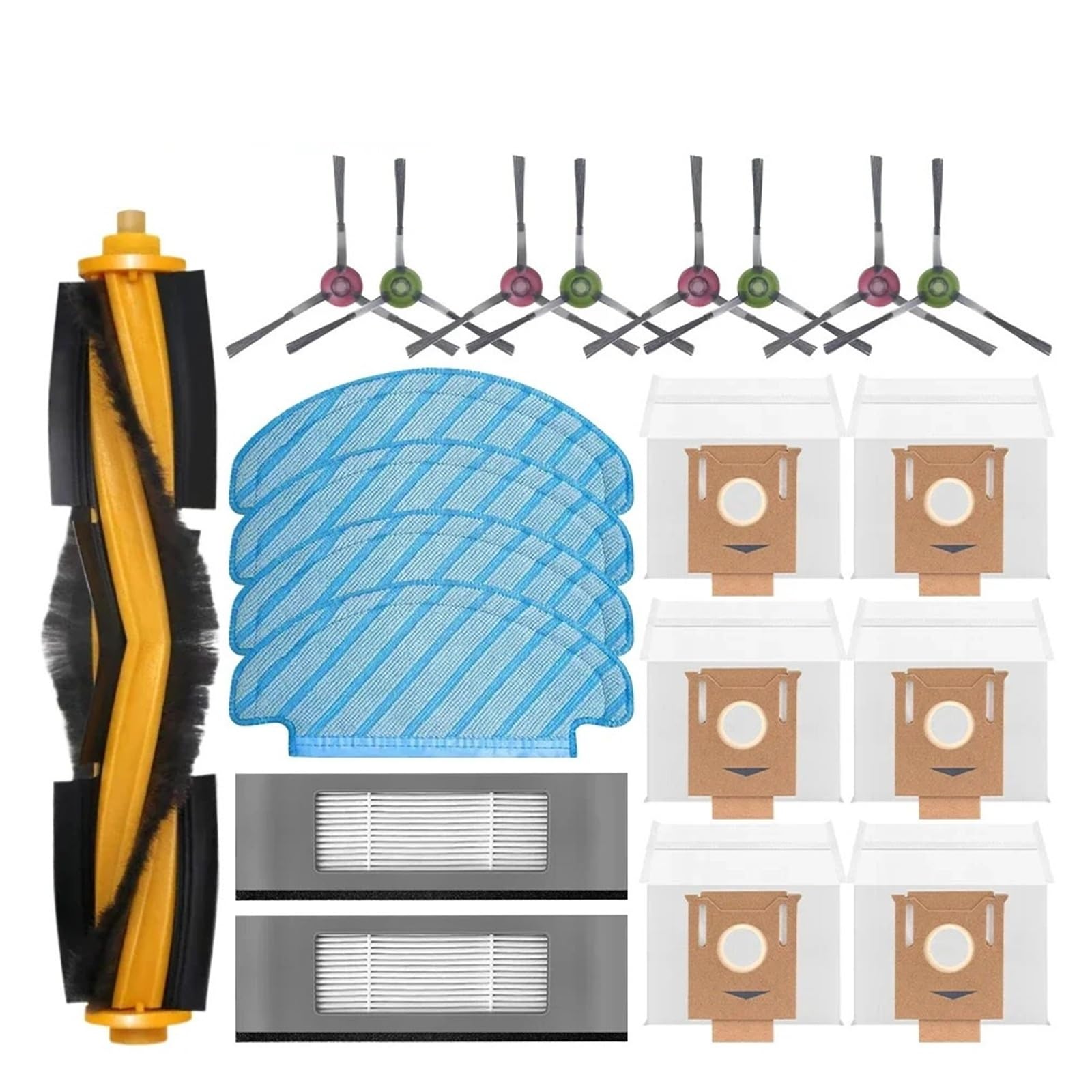 Shiketong Cleaning Accessories Set,Compatible For ECOVACS,Compatible For Deebot,T8 AIVI T9 AIVI N8 Pro N9 N10 N10 Plus Main Brush,Side Brush,Filter,Dust Bag,Filter