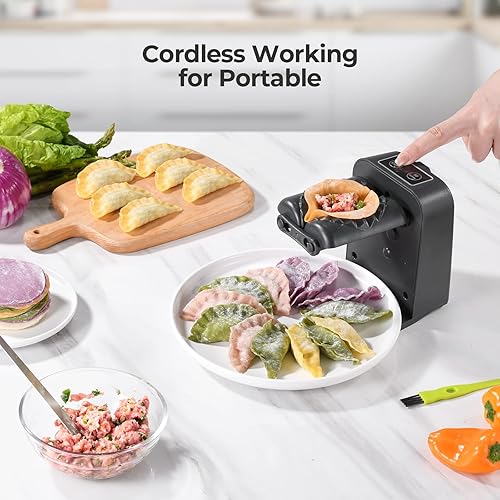 Miniatura 5 de Northmas Máquina eléctrica para hacer albóndigas para hacer albóndigas de bricolaje, hacer albóndigas rápidamente, fácil de operar, trabajo