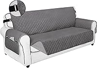 Vista 19 de PureFit Funda de Sofá Reversible Resistente al Agua para Sofá de Dos Plazas, Funda de Muebles Lavable a Máquina con Espuma Antideslizante y Correa