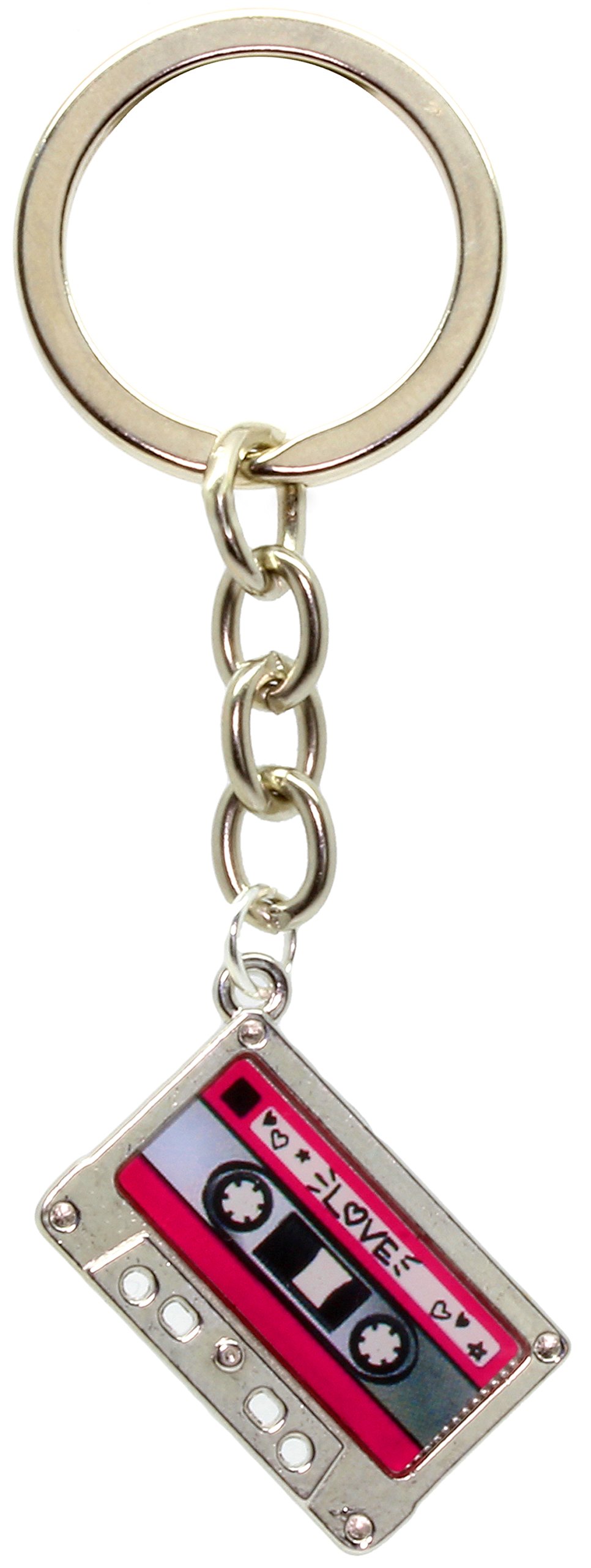 HEY DJ Tape Keyring Bag Charm on Gift Card