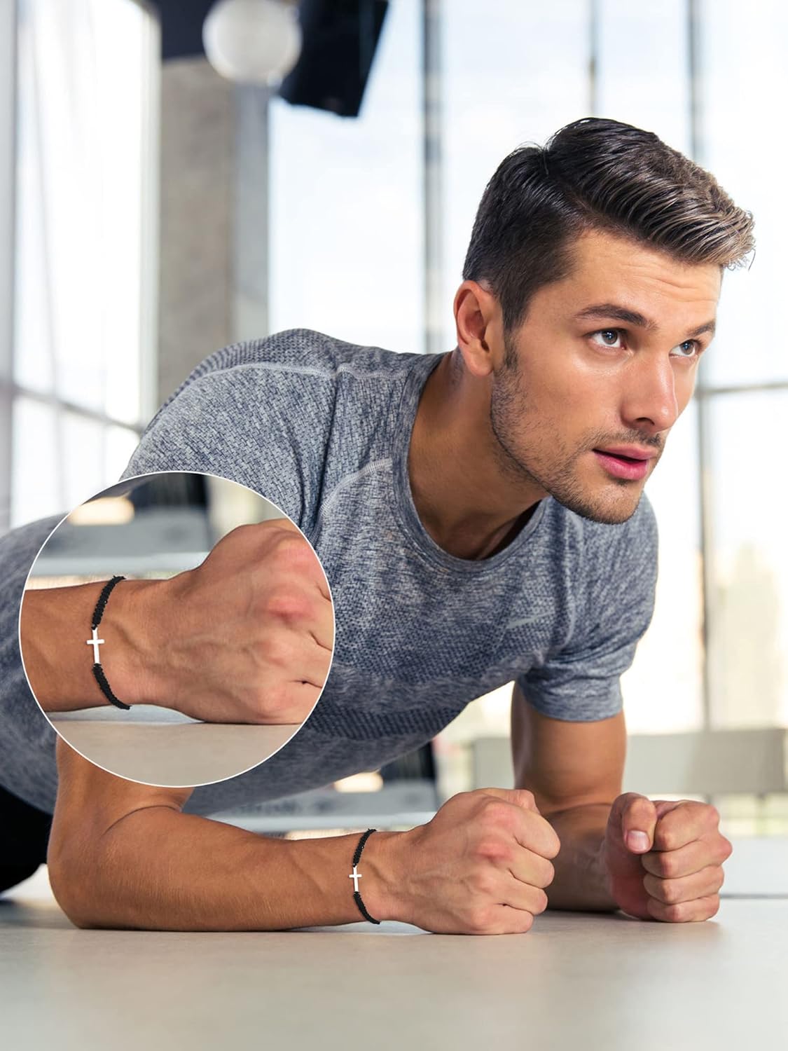 Janmercy 30 Pieces Easter Christian Friendship Cross Bracelet Bulk for Women Multicolored Christian Handmade Religious Cross Bracelet Adjustable Wish Rope String Jewelry with Charm for Men BFF Friend - Image 5