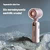 Xenon Smart Portable Mini Hand Fan USB Type-C Rechargeable Ultra Quiet for Travel 5 Speed Stage 14000 rpm Adjustable Head Cooler Fan X6101 (Pink)