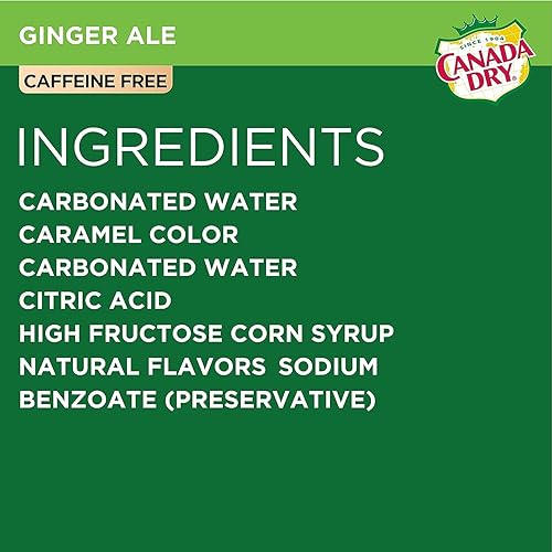 Miniatura 9 de Murai - (Paquete de 10) Canada Dry Ginger Ale  Viene en latas de mini soda de 7.5 onzas  Un refrescante sabor a Quessing Sed  Paquete de refrescos