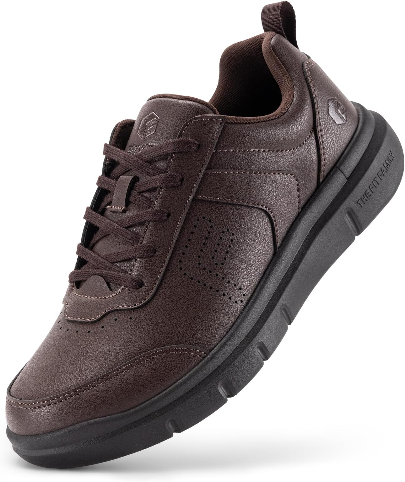 FitVille Mens Extra Wide Fit Smart Dress Shoes Lace Up