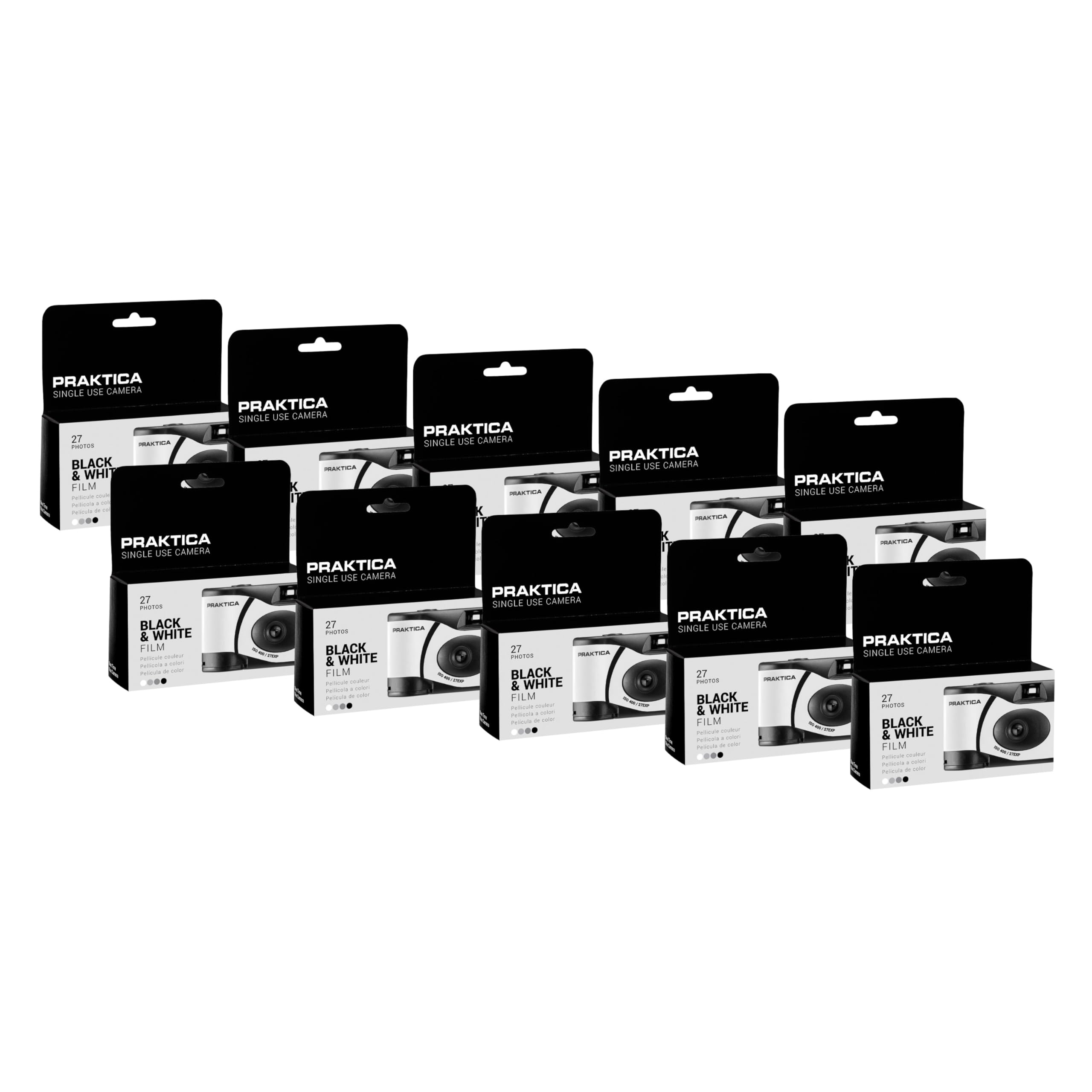 Praktica Black/White Single Use Disposable & Film Camera With Flas