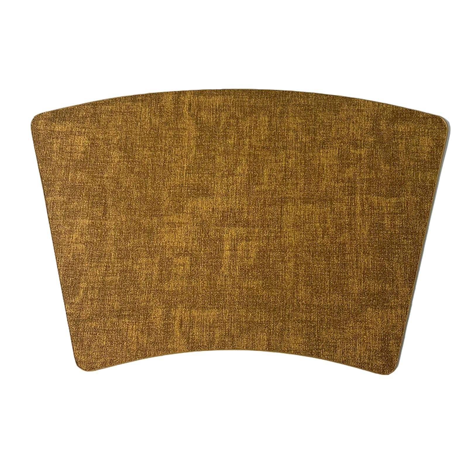Tischset 8 Stück, Platzset Gelb 30x34x48CM Leder Einfarbig rutschfest Platzmatten für Küche
