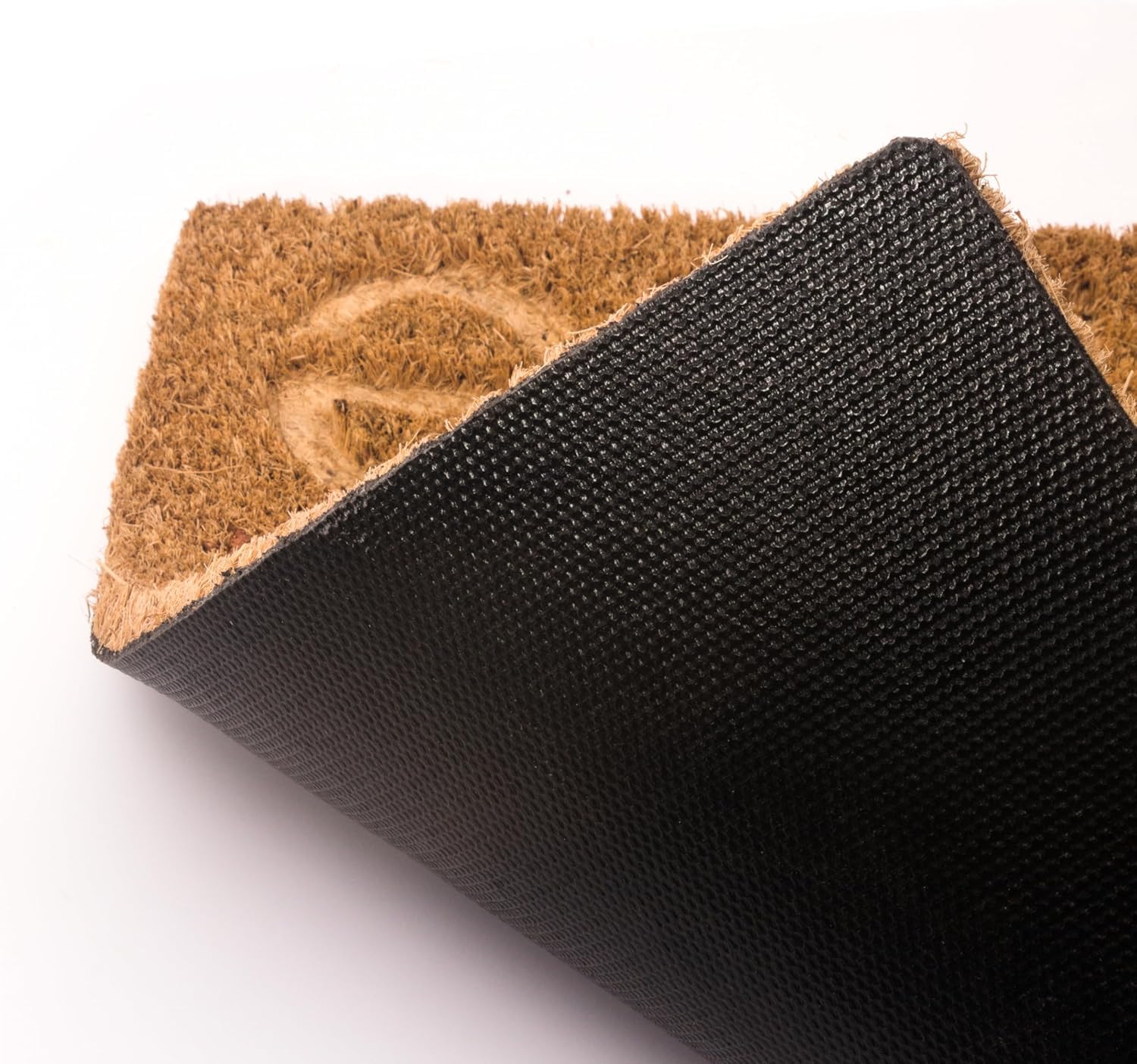 H.U.S.L HUSL | Felpudos 60x40CM Fibra de Coco | Base Antideslizante de Caucho | Apto para el Exterior (Welcome Manos de Gato, 60X40CM)