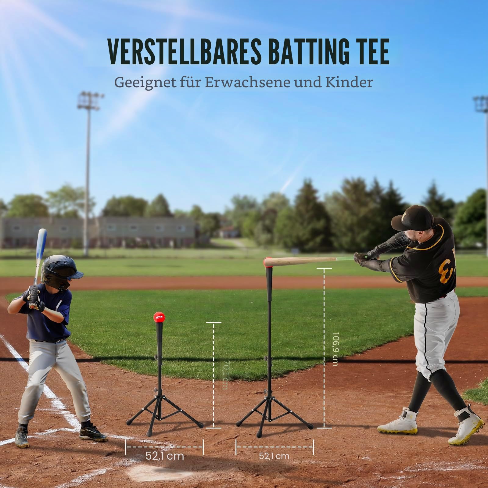 VEVOR 2134 x 2134 mm Pitching Net Pitching Target mit Strike Zone, Baseball & Softball 9 Loch Trainingsgeräte für Jugendliche & Erwachsene, Baseball Pitching Net (nur Netz)