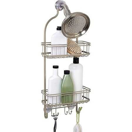 Amazon.com: iDesign Metal Extra-Wide Hanging Shower Caddy, The York ...