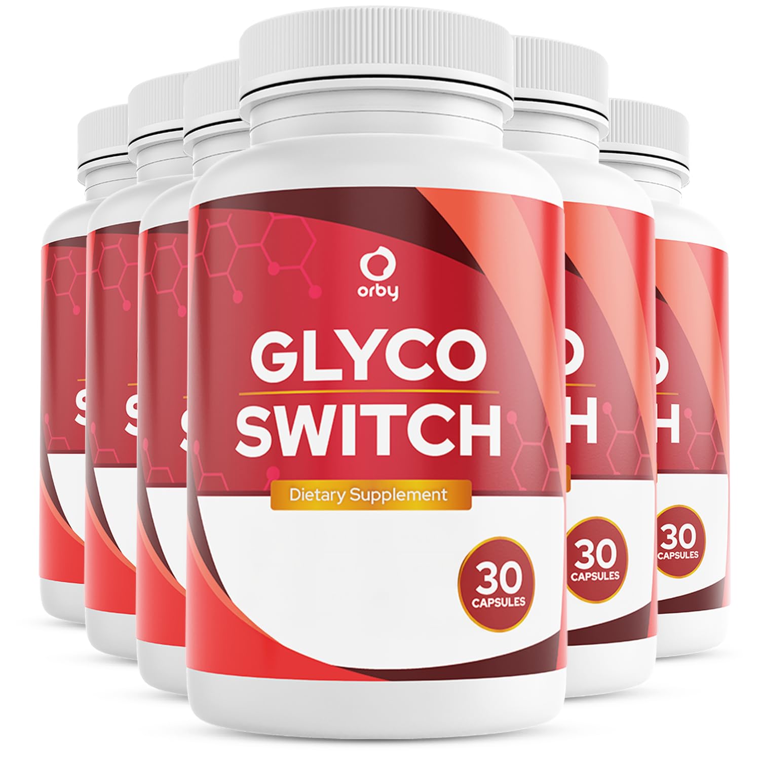 Orby GlycoSwitch Natural Daily Wellness Supplement with Vitamin C D3 Magnesium Chromium Non-GMO GMP Certified Made in USA