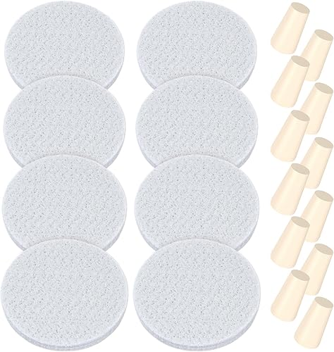 20 filtros y tapones de café reutilizables de repuesto compatibles con el sistema Toddy Cold Brew (incluye 8 filtros de café y 12 tapones de goma)