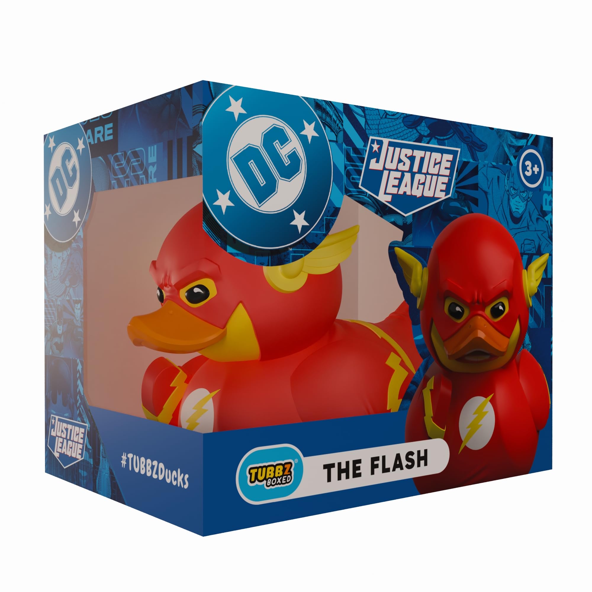 TUBBZ Boxed Edition: DC Comics - The Flash Cosplaying Rubber Duck Vinyl Figure – Official Collectible for Fans of DC Comics