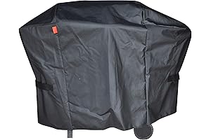 BroilPro Accessories Heavy-Duty Grill Cover for Pit Boss 440D/73440 Pellet Grills with Side Tray
