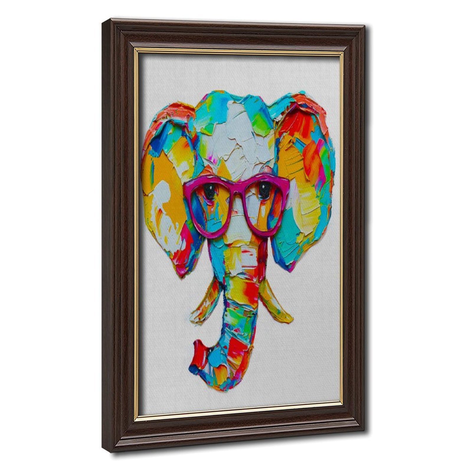 Bareronor Abstract Elephant Poster Canvas Poster Bedroom Decor Landscape Office Room Decor Gift 20" L X 30" W