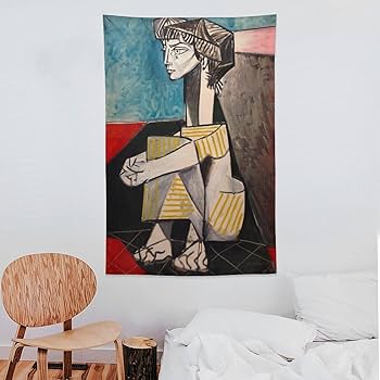 パブロ ピカソ 座るジャクリーヌの肖像 絵画 アート