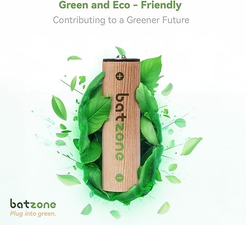 Miniatura 5 de Paquete de 4 baterías AA recargables, baterías de litio de 2220 mWh AA, baterías AA dobles de 1.5 voltios, tiempos de ciclo de hasta 1000+ con cable