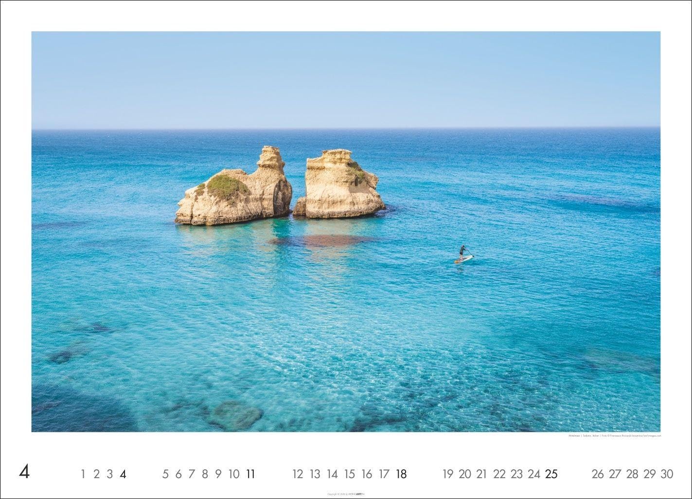 Das Meer Kalender 2027: Traumhafte Bilder vom Meer und maritime Landschaften in einem großen Wandkalender fürs Urlaubsfeeling zu Hause. Format 68 x 49 cm