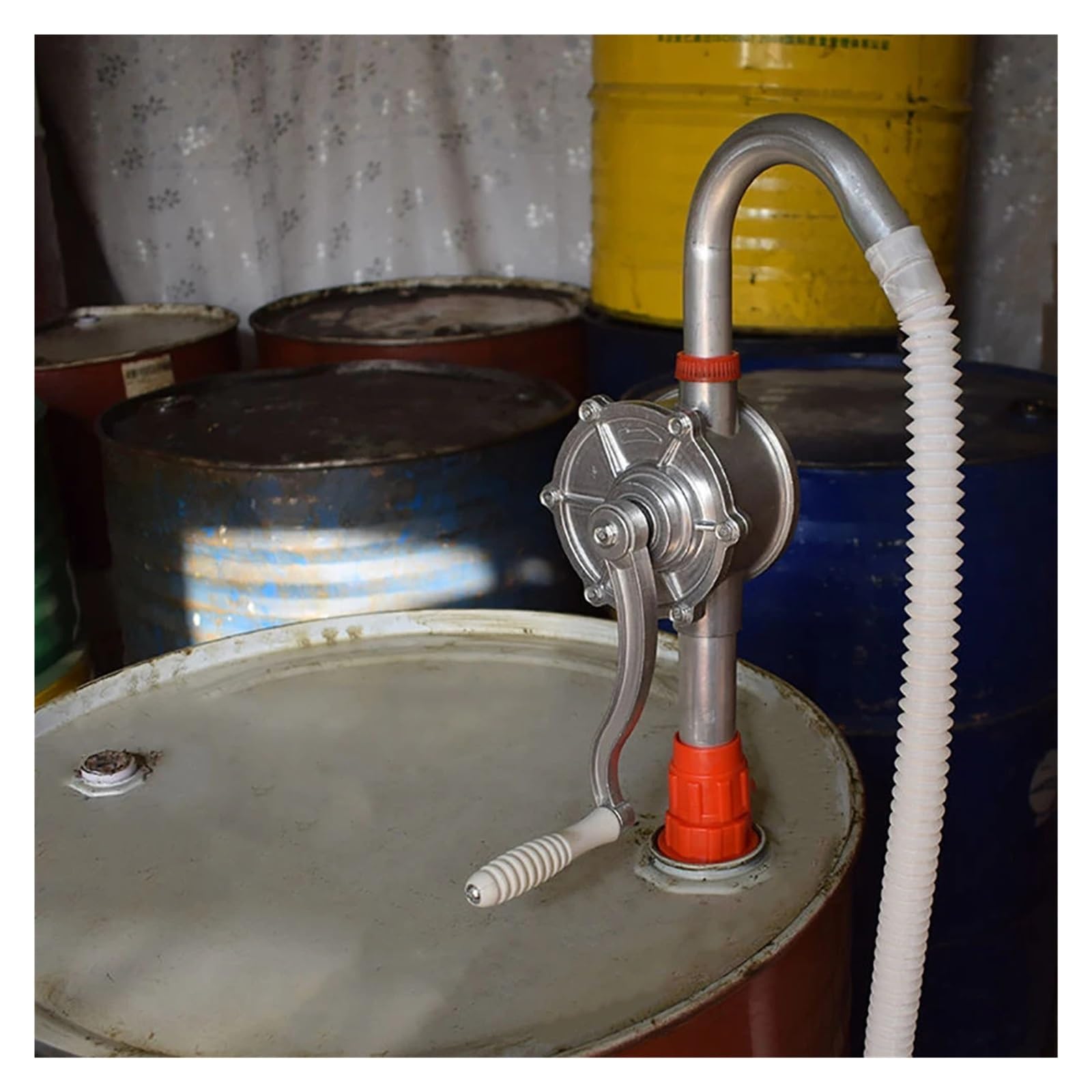 Pompa per fusti di olio, Pompa Carburante Manuale Per Fusto Di Olio | Strumento Trasferimento A Mano, Auto E Camion