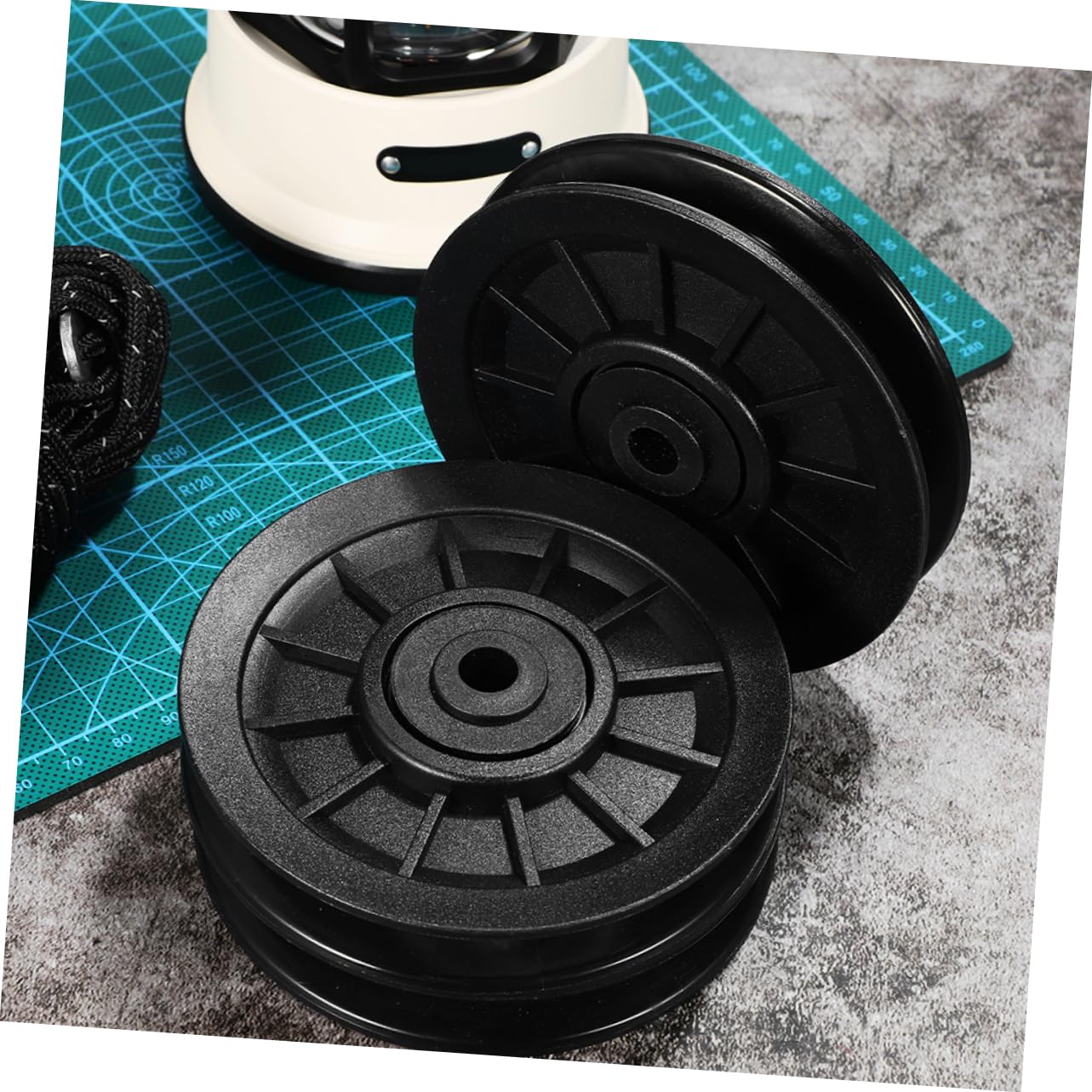 PRETYZOOM 6pezzi Ruota Cuscinetto per Palestra Puleggia in Nylon Ad Alta Resistenza Parte di Ricambio per Attrezzatura da Palestra Facile da Installare e Compatibile Diverse Macchine Fitness
