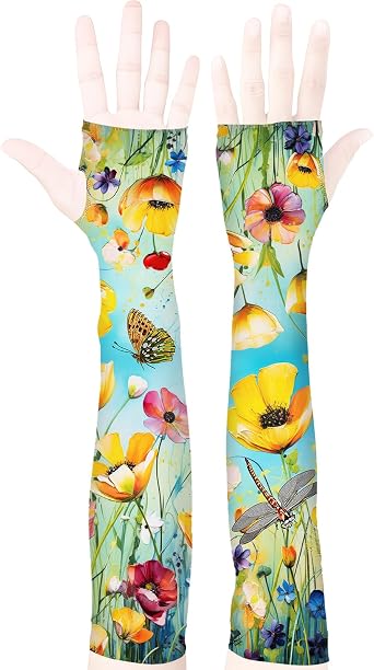 Gardening Sleeves for Women Farmers Thorn Proof Sun Protective Cooling Arm Sleeves for Garden Outdoor Sports