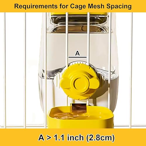 Miniatura 3 de Botella de agua de conejo de 35 onzas, dispensador de agua automático para colgar para mascotas para hurones, conejillos de indias, chinchilla,