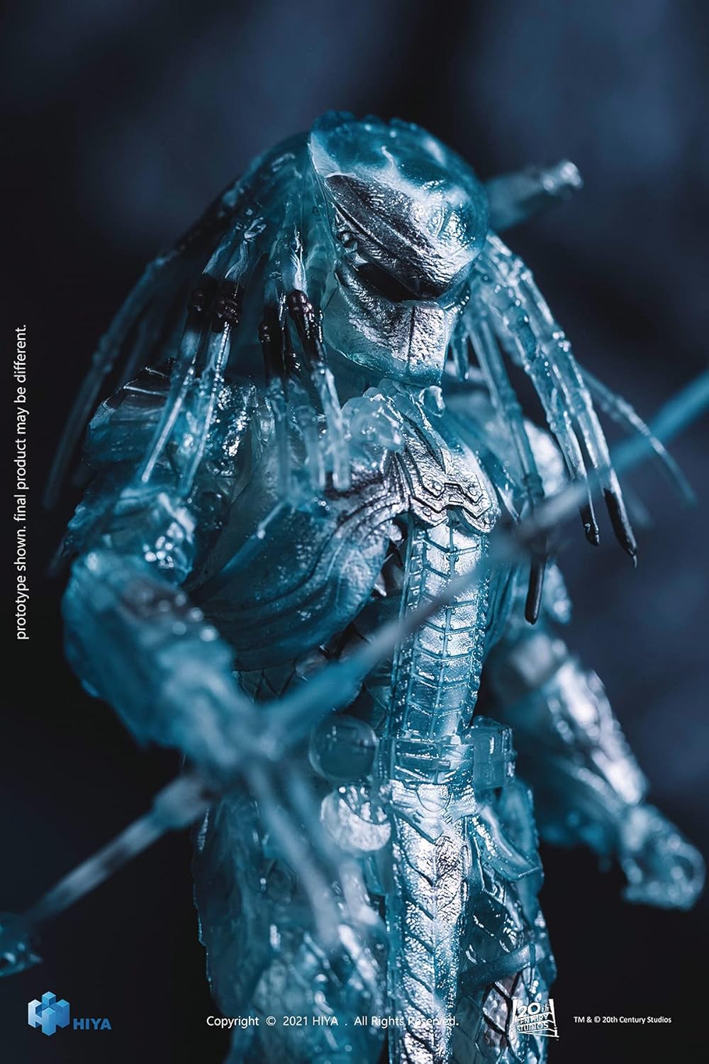 Hiya Toys Alien vs Predator: Active Camouflage Scar 1:18 Scale Figure,Multicolor